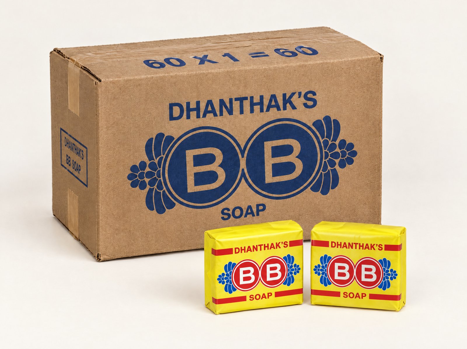 BB Soap carton — 60 single cakes